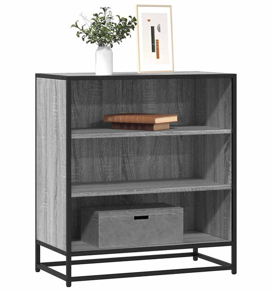 Sideboard Grau Sonoma 68x35x76 cm Holzwerkstoff und Metall