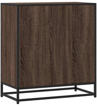 Sideboard Braun Eichen-Optik 68x35x76 cm Holzwerkstoff & Metall