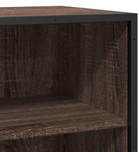 Sideboard Braun Eichen-Optik 68x35x76 cm Holzwerkstoff & Metall