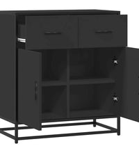 Sideboard Schwarz 68x35x76 cm Holzwerkstoff