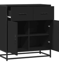 Sideboard Schwarz 68x35x76 cm Holzwerkstoff