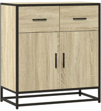 Sideboard Sonoma-Eiche 68x35x76 cm Holzwerkstoff und Metall