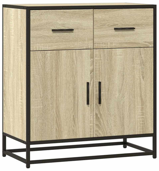 Sideboard Sonoma-Eiche 68x35x76 cm Holzwerkstoff und Metall