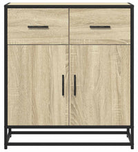 Sideboard Sonoma-Eiche 68x35x76 cm Holzwerkstoff und Metall