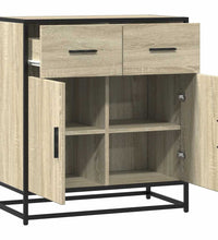 Sideboard Sonoma-Eiche 68x35x76 cm Holzwerkstoff und Metall