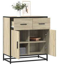 Sideboard Sonoma-Eiche 68x35x76 cm Holzwerkstoff und Metall