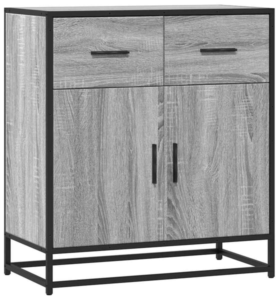 Sideboard Grau Sonoma 68x35x76 cm Holzwerkstoff und Metall