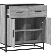 Sideboard Grau Sonoma 68x35x76 cm Holzwerkstoff