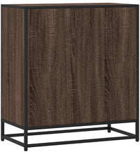 Sideboard Braun Eichen-Optik 68x35x76 cm Holzwerkstoff & Metall