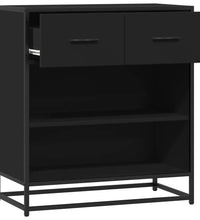 Sideboard Schwarz 68x35x76 cm Holzwerkstoff