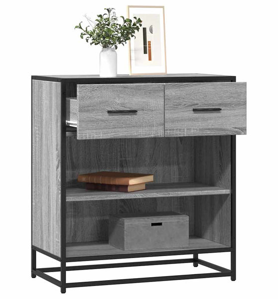 Sideboard Grau Sonoma 68x35x76 cm Holzwerkstoff