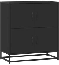 Sideboard Schwarz 68x35x76 cm Holzwerkstoff