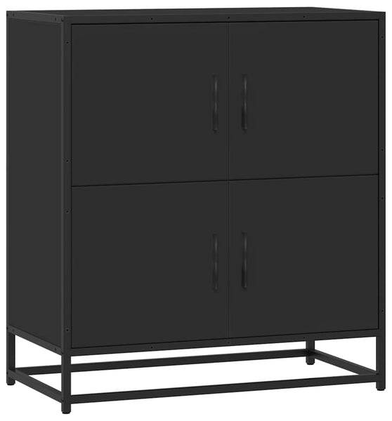 Sideboard Schwarz 68x35x76 cm Holzwerkstoff