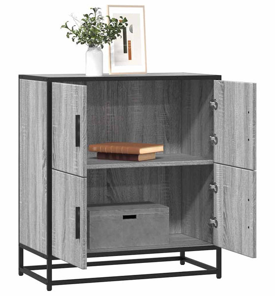 Sideboard Grau Sonoma 68x35x76 cm Holzwerkstoff