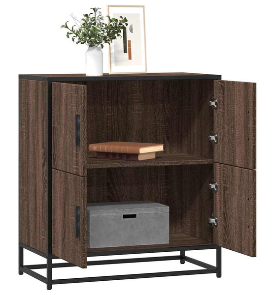 Sideboard Braun Eichen-Optik 68x35x76 cm Holzwerkstoff