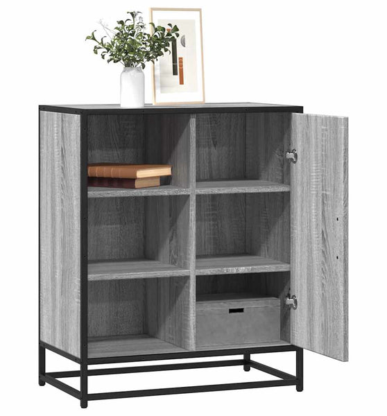 Sideboard Grau Sonoma 62x35x76 cm Holzwerkstoff