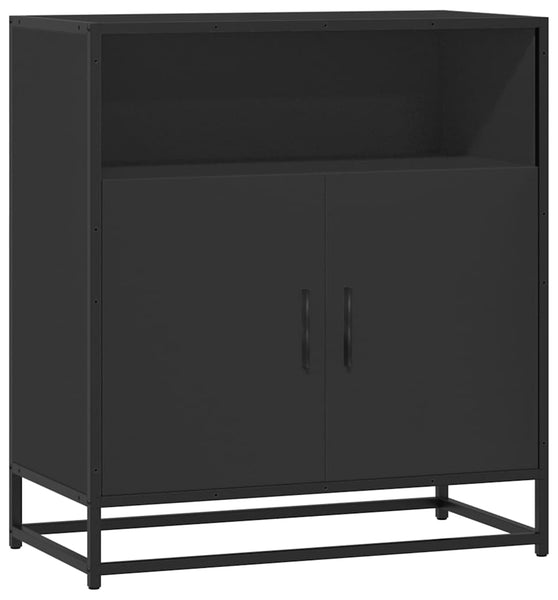 Sideboard Schwarz 68x35x76 cm Holzwerkstoff