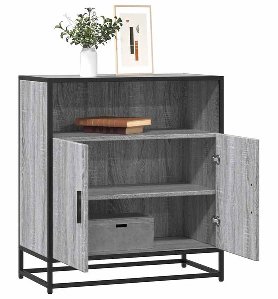 Sideboard Grau Sonoma 68x35x76 cm Holzwerkstoff