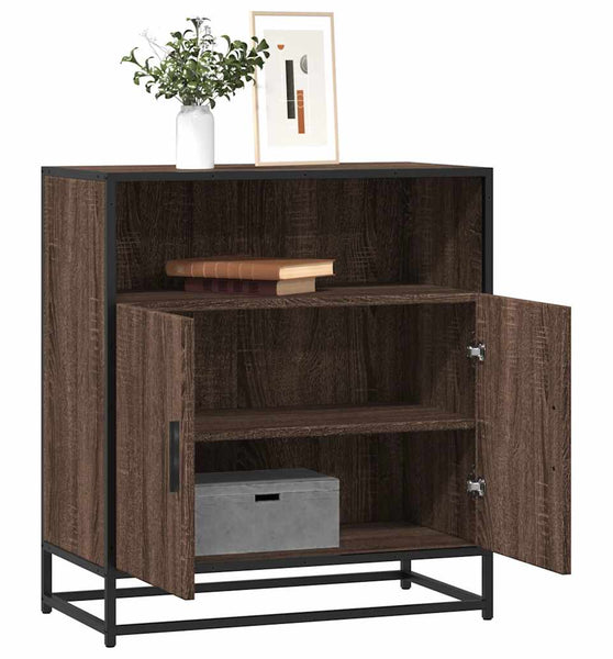 Sideboard Braun Eichen-Optik 68x35x76 cm Holzwerkstoff