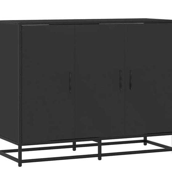 Sideboard Schwarz 94x35x76 cm Holzwerkstoff