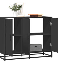 Sideboard Schwarz 94x35x76 cm Holzwerkstoff