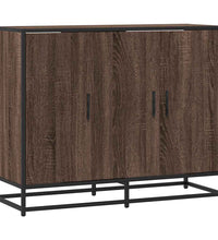 Sideboard Braun Eichen-Optik 94x35x76 cm Holzwerkstoff