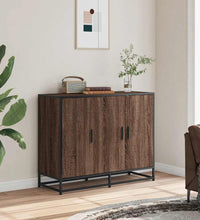 Sideboard Braun Eichen-Optik 94x35x76 cm Holzwerkstoff