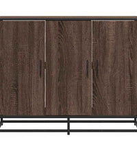 Sideboard Braun Eichen-Optik 94x35x76 cm Holzwerkstoff