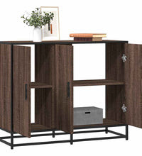 Sideboard Braun Eichen-Optik 94x35x76 cm Holzwerkstoff