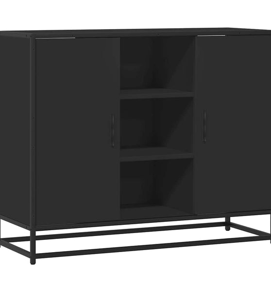 Sideboard Schwarz 92x35x76 cm Holzwerkstoff