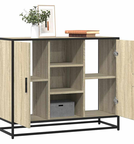 Sideboard Sonoma-Eiche 92x35x76 cm Holzwerkstoff