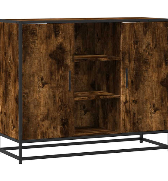 Sideboard Räuchereiche 92x35x76 cm Holzwerkstoff