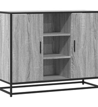 Sideboard Grau Sonoma 92x35x76 cm Holzwerkstoff