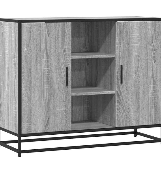 Sideboard Grau Sonoma 92x35x76 cm Holzwerkstoff