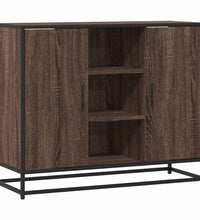 Sideboard Braun Eichen-Optik 92x35x76 cm Holzwerkstoff