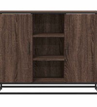 Sideboard Braun Eichen-Optik 92x35x76 cm Holzwerkstoff