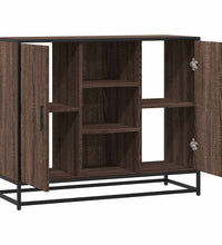 Sideboard Braun Eichen-Optik 92x35x76 cm Holzwerkstoff