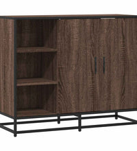 Sideboard Braun Eichen-Optik 92x35x76 cm Holzwerkstoff