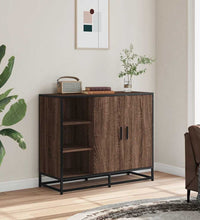 Sideboard Braun Eichen-Optik 92x35x76 cm Holzwerkstoff