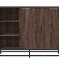 Sideboard Braun Eichen-Optik 92x35x76 cm Holzwerkstoff