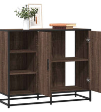 Sideboard Braun Eichen-Optik 92x35x76 cm Holzwerkstoff