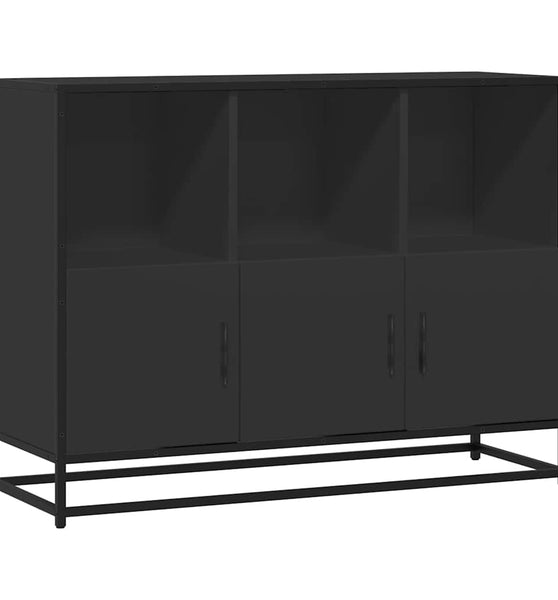 Sideboard Schwarz 100x35x76 cm Holzwerkstoff