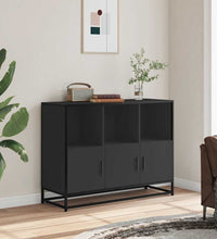 Sideboard Schwarz 100x35x76 cm Holzwerkstoff