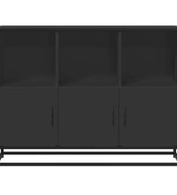 Sideboard Schwarz 100x35x76 cm Holzwerkstoff