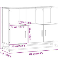 Sideboard Sonoma-Eiche 100x35x76 cm Holzwerkstoff