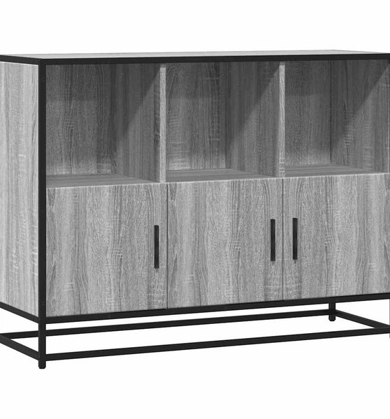Sideboard Grau Sonoma 100x35x76 cm Holzwerkstoff