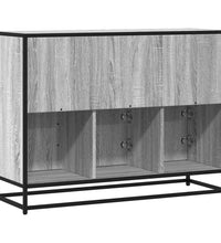 Sideboard Grau Sonoma 100x35x76 cm Holzwerkstoff