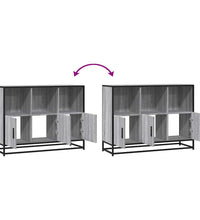 Sideboard Grau Sonoma 100x35x76 cm Holzwerkstoff