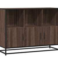 Sideboard Braun Eichen-Optik 100x35x76 cm Holzwerkstoff