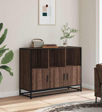 Sideboard Braun Eichen-Optik 100x35x76 cm Holzwerkstoff
